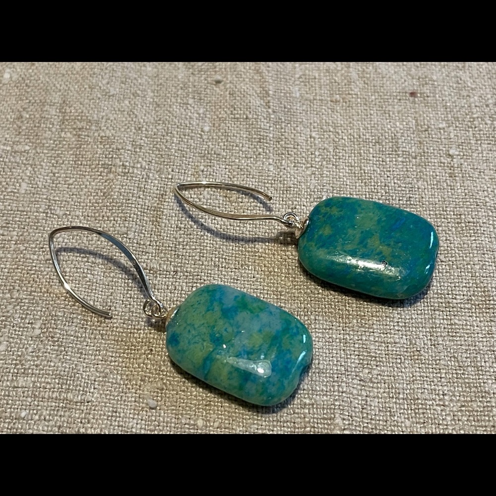 Sterling Silver and dyed natural quartz
